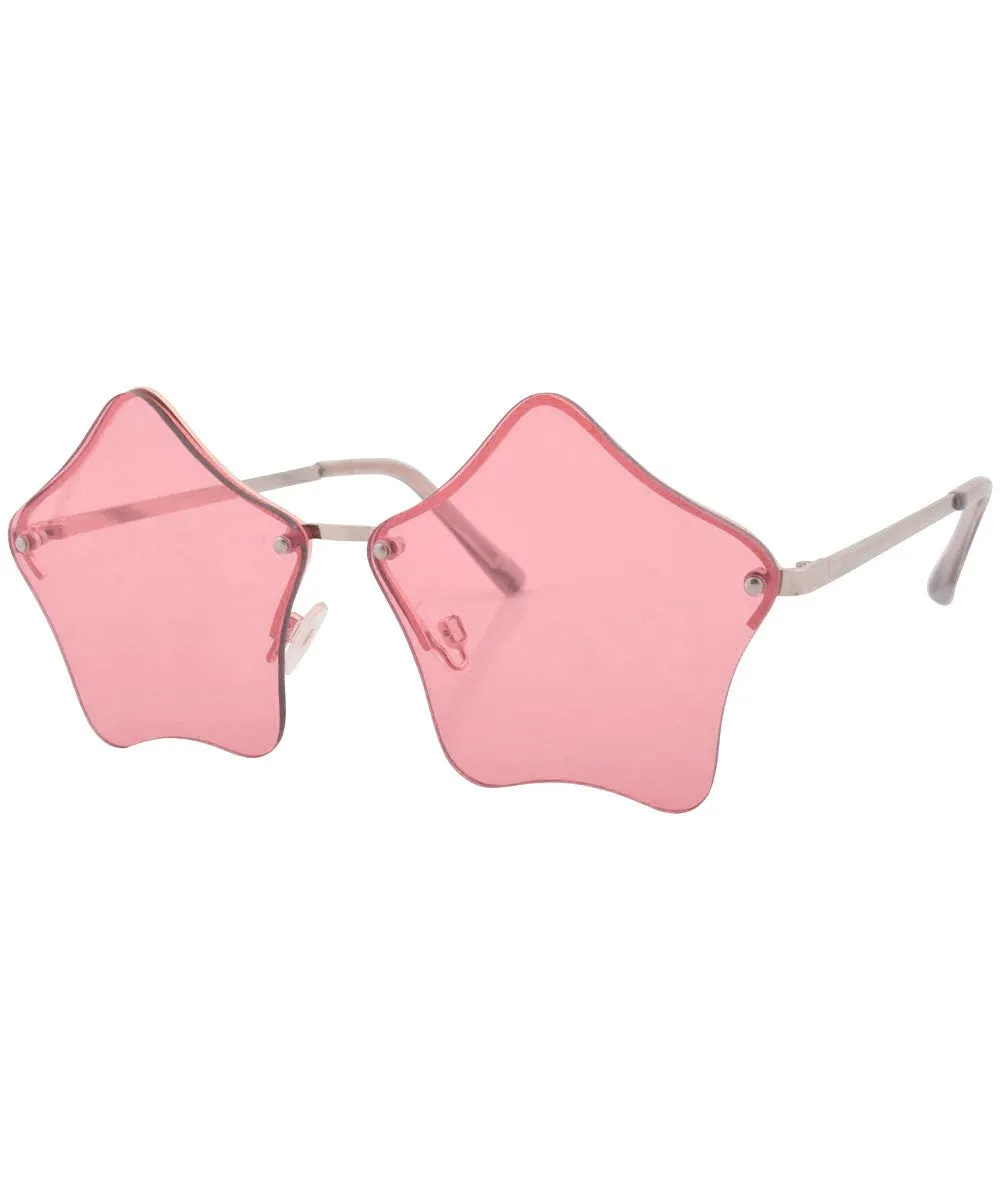 LUMINOUS Rimless Star-Shaped Glasses