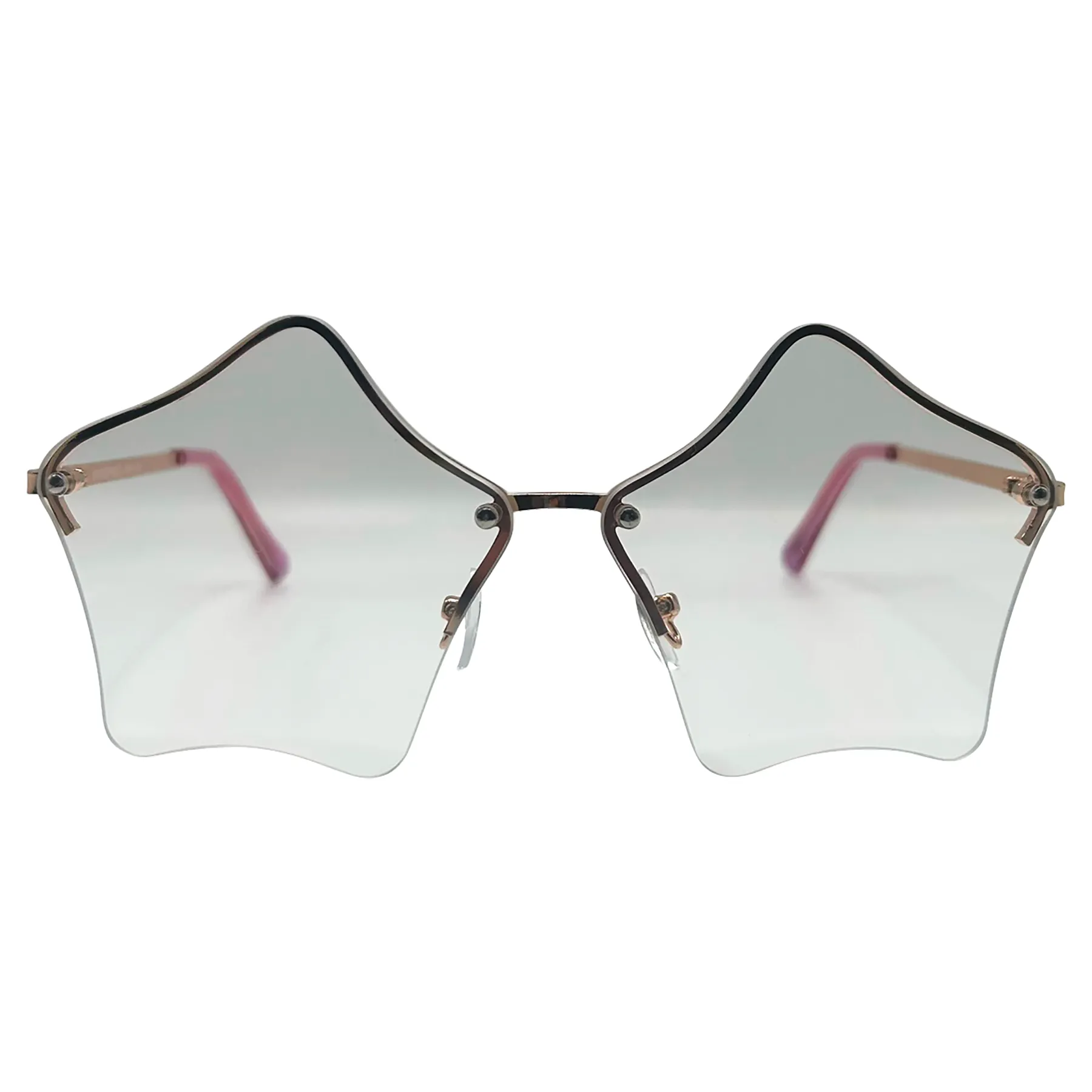 LUMINOUS Rimless Star-Shaped Glasses