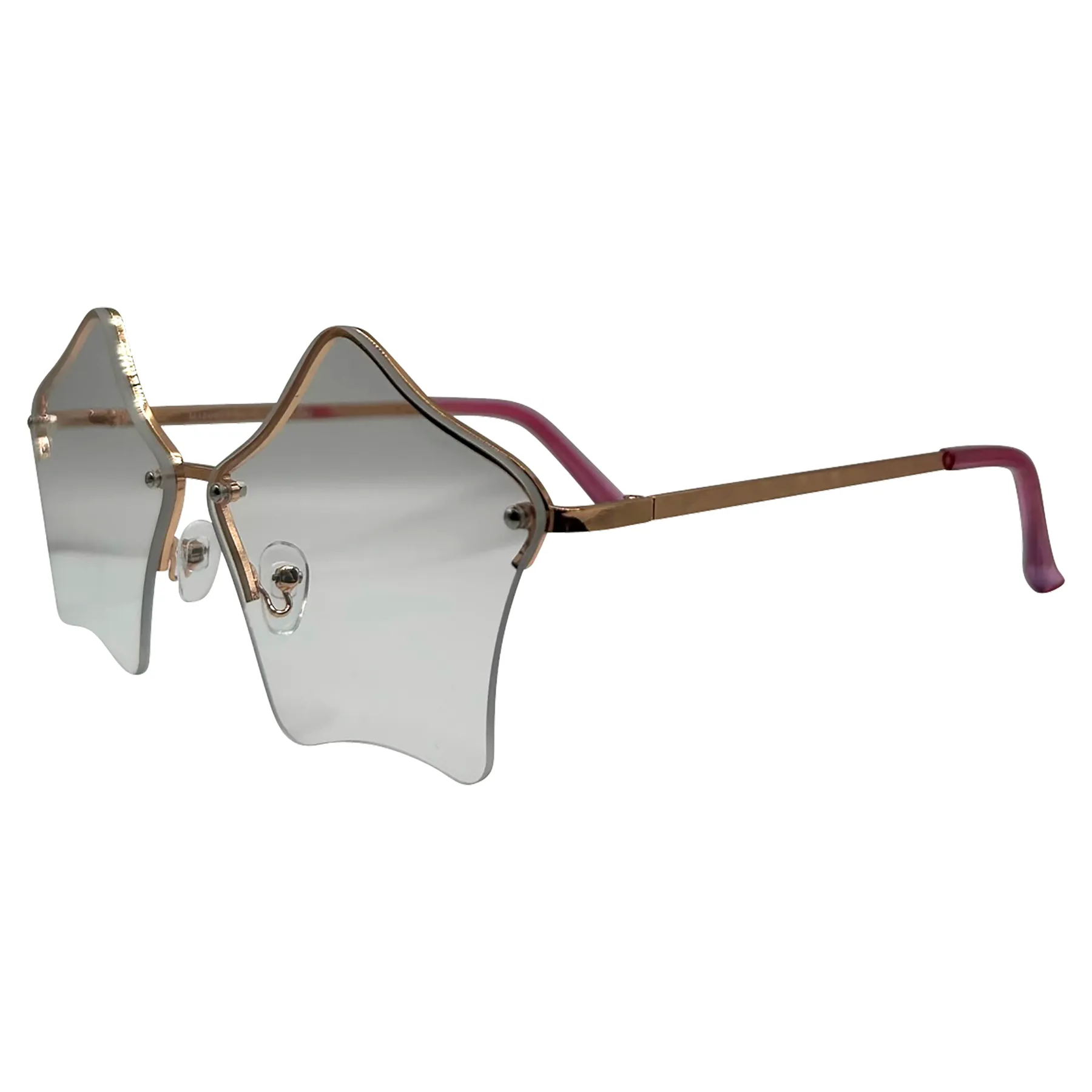 LUMINOUS Rimless Star-Shaped Glasses
