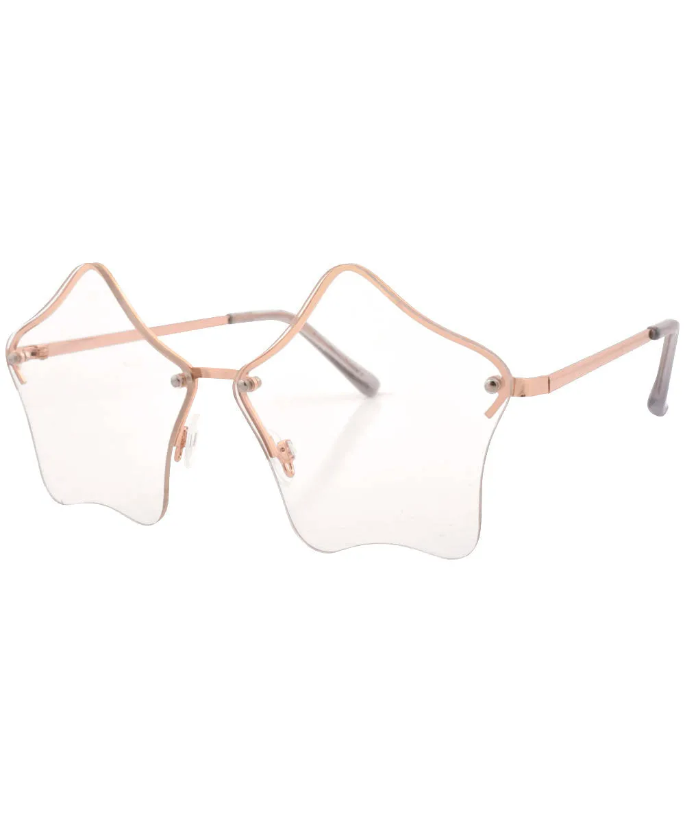 LUMINOUS Rimless Star-Shaped Glasses