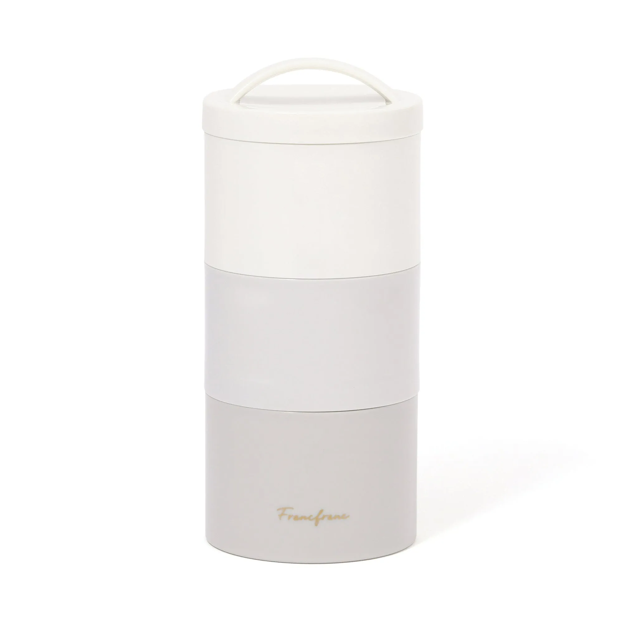 Lunch Box Slim Complete 3 Piece Set White