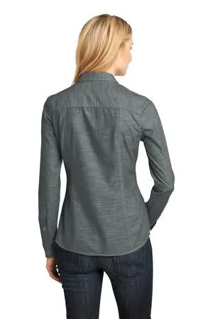 LW380 Port Authority® Ladies Slub Chambray Shirt