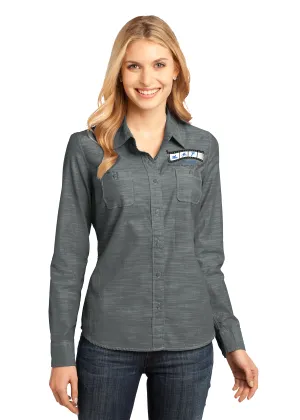 LW380 Port Authority® Ladies Slub Chambray Shirt