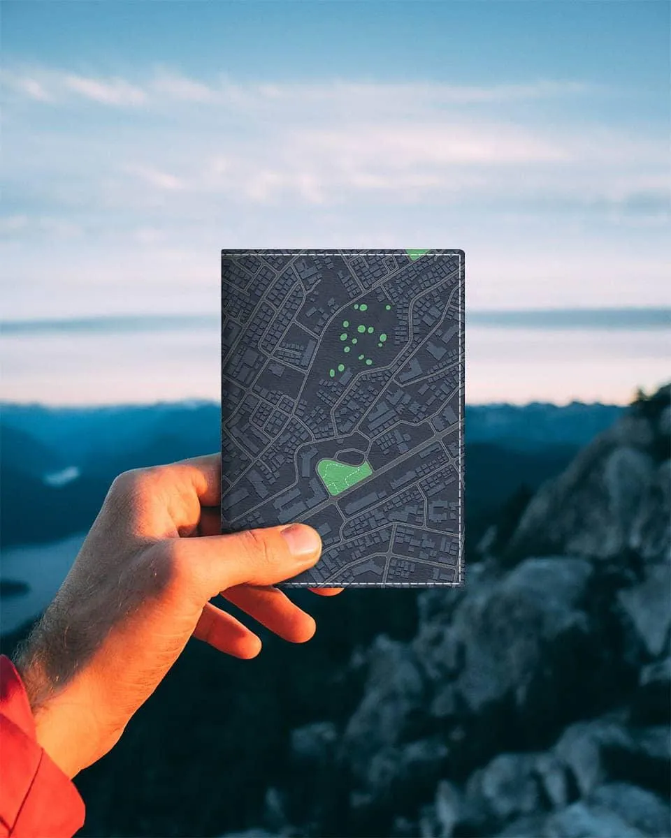 Map direction cool passport cover