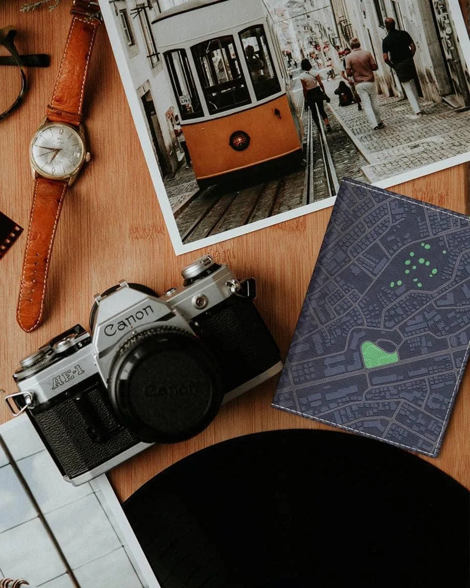 Map direction cool passport cover