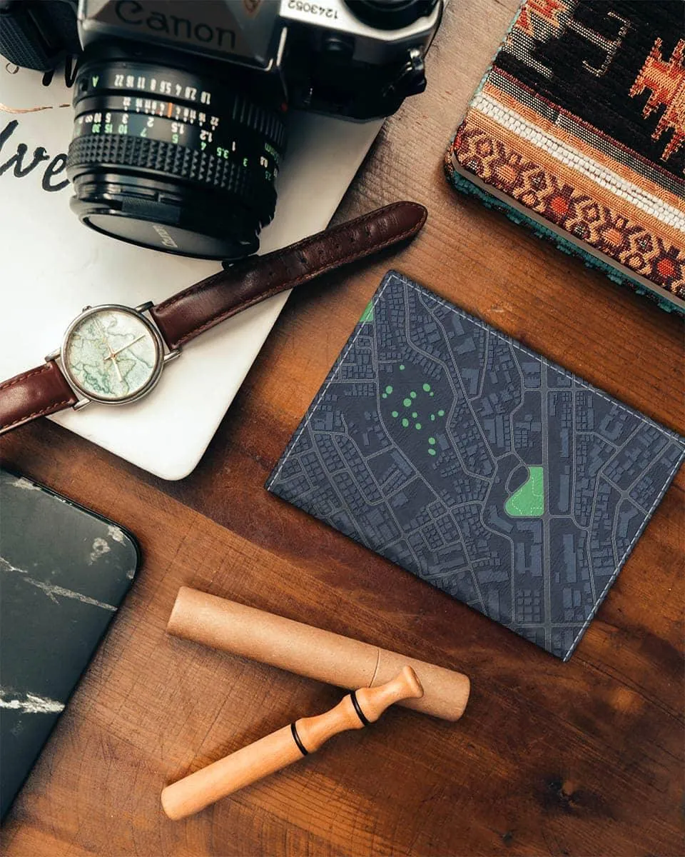 Map direction cool passport cover