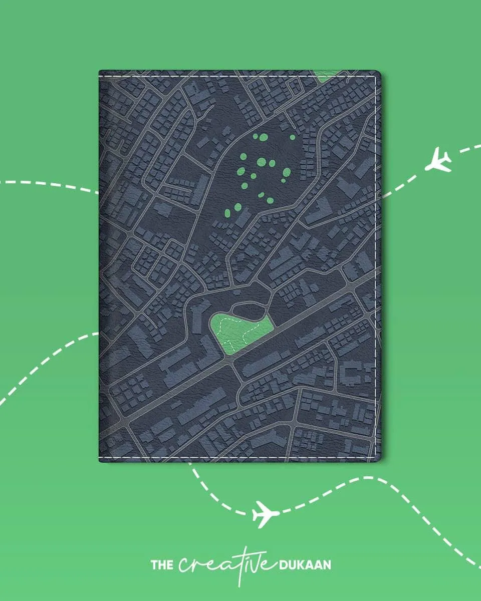 Map direction cool passport cover