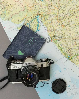 Map direction cool passport cover
