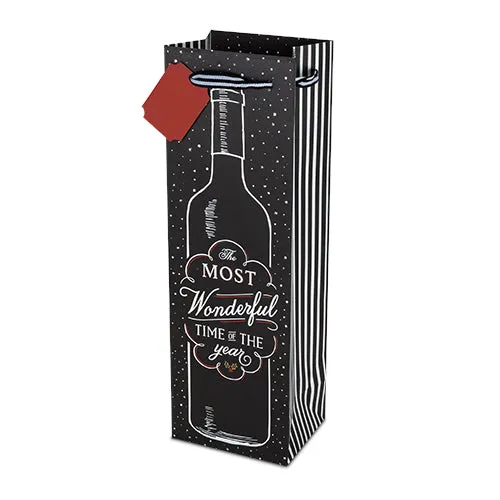 Marketplace: Chalkboard Christmas Wine Bag by Cakewalk