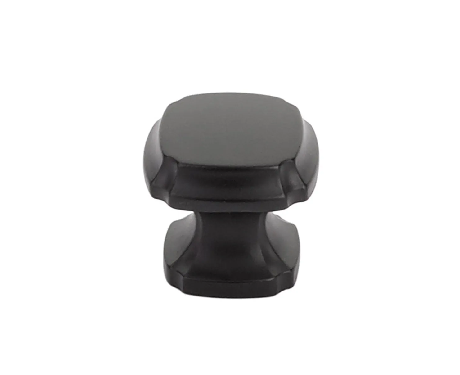 Matte Black "Regal" Cabinet Knobs and Drawer Pulls
