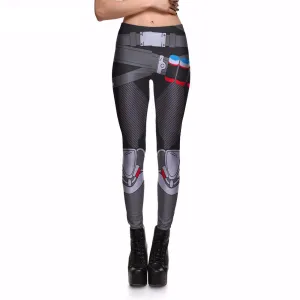 Metal Machine and Shotgun Shells Leggings Stretch Pants