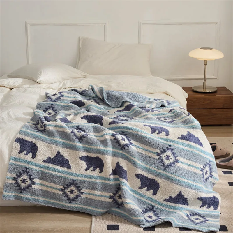 Microfiber Polar Bear Throw
