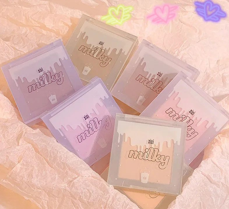 Milk Galaxy Soft Mist Blush Compact and Portable Natural Affordable Single Color Brightening Blush Purple