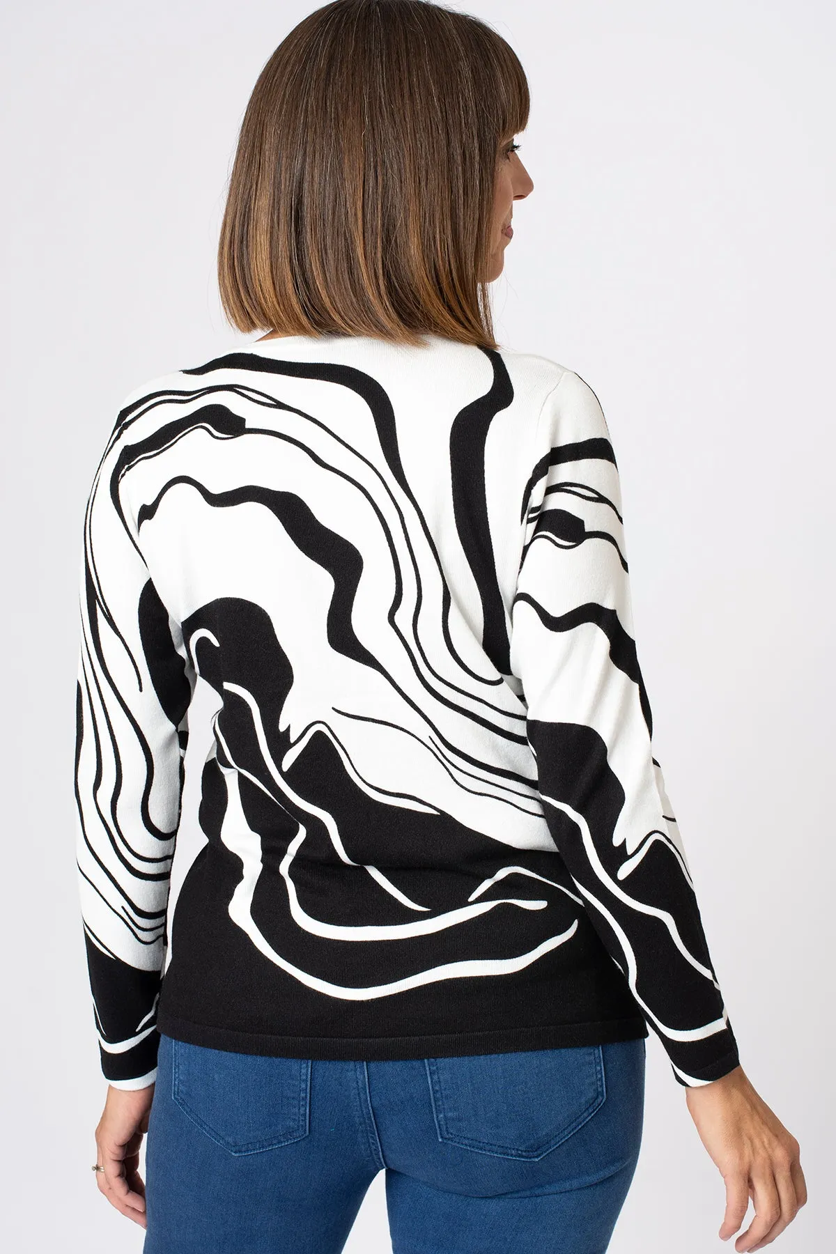 Mono Printed Lightweight Jumper