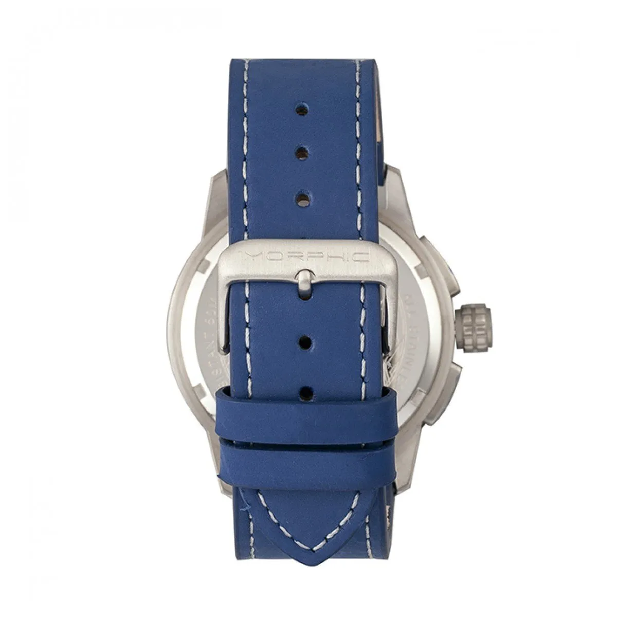 Morphic M61 Series Chronograph Leather-Band Watch w/Date