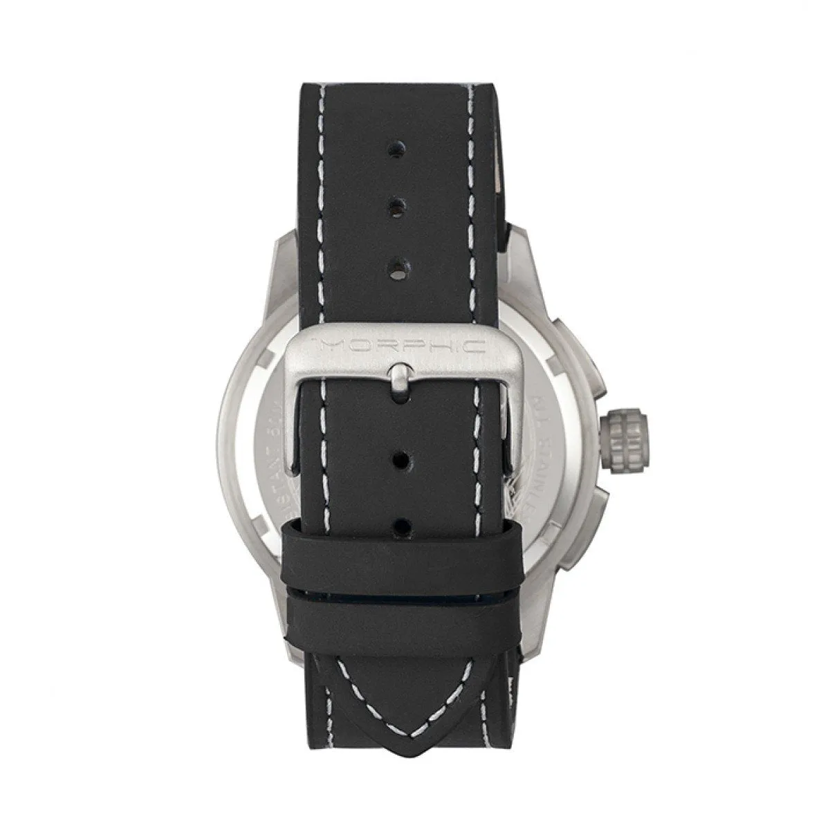 Morphic M61 Series Chronograph Leather-Band Watch w/Date