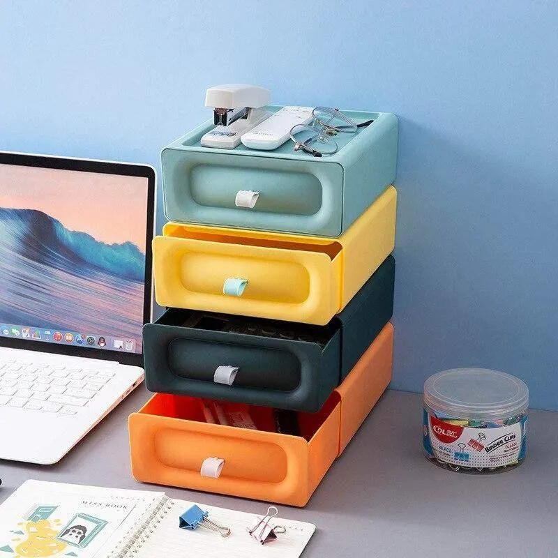 Multi-Layer Cosmetic Organizer Drawer Storage Box