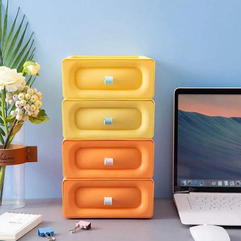 Multi-Layer Cosmetic Organizer Drawer Storage Box