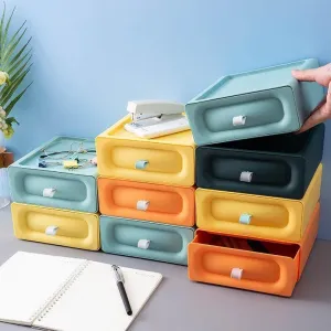Multi-Layer Cosmetic Organizer Drawer Storage Box