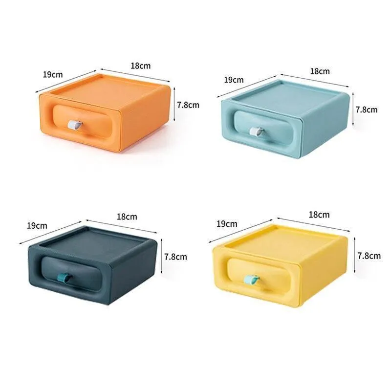 Multi-Layer Cosmetic Organizer Drawer Storage Box