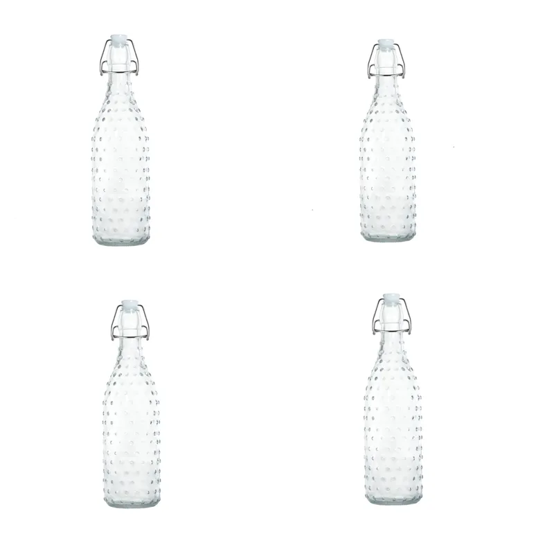 Multipurpose Glass Water Bottle With Airtight Stopper