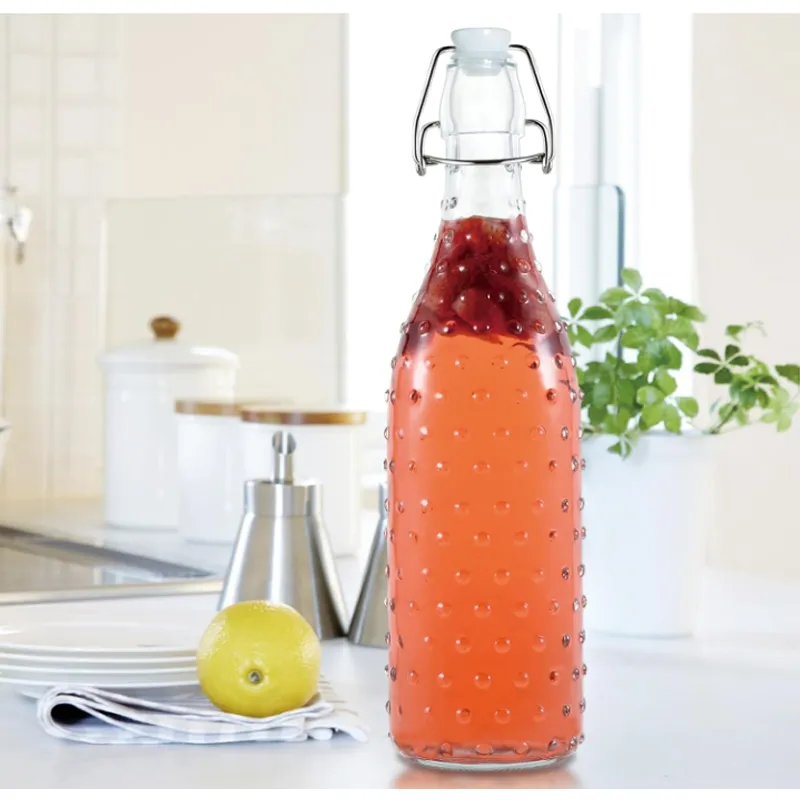 Multipurpose Glass Water Bottle With Airtight Stopper