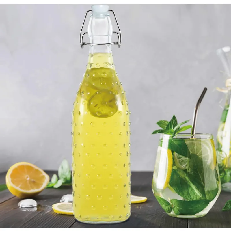 Multipurpose Glass Water Bottle With Airtight Stopper