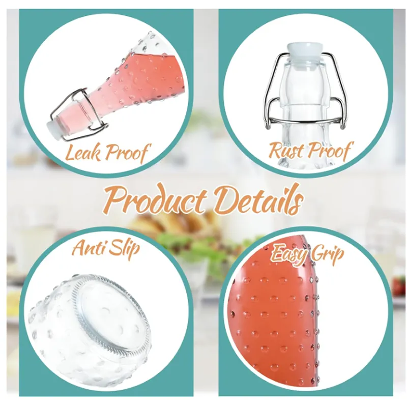 Multipurpose Glass Water Bottle With Airtight Stopper