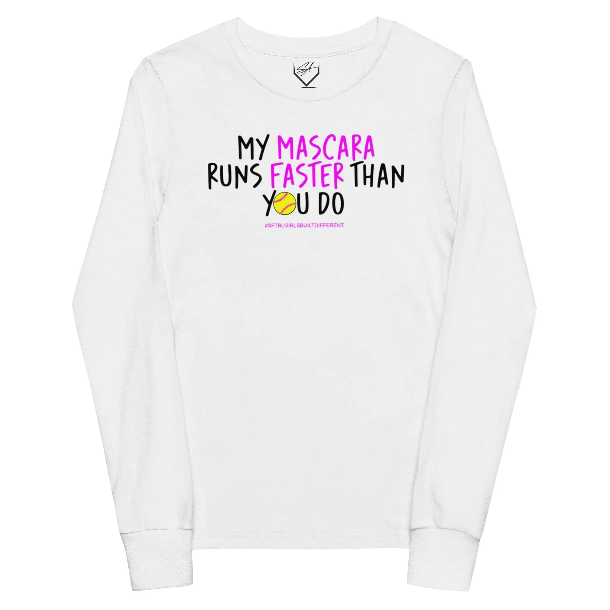 My Mascara Runs Faster Than You Do Pink - Youth Long Sleeve