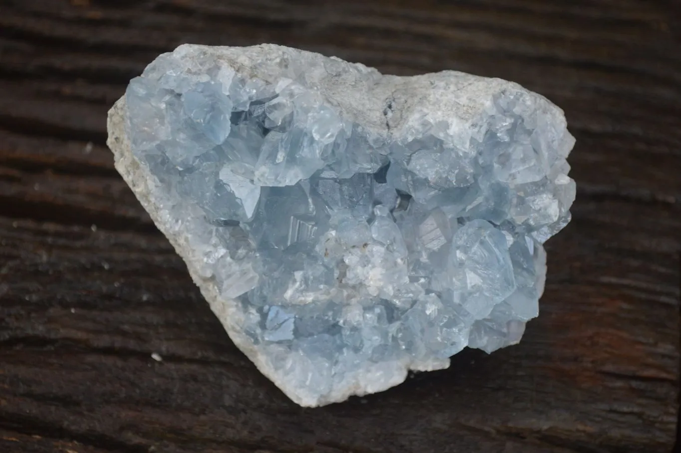 Natural  Cheap B Grade Blue Celestite Specimens  x 2 From Sakoany, Madagascar