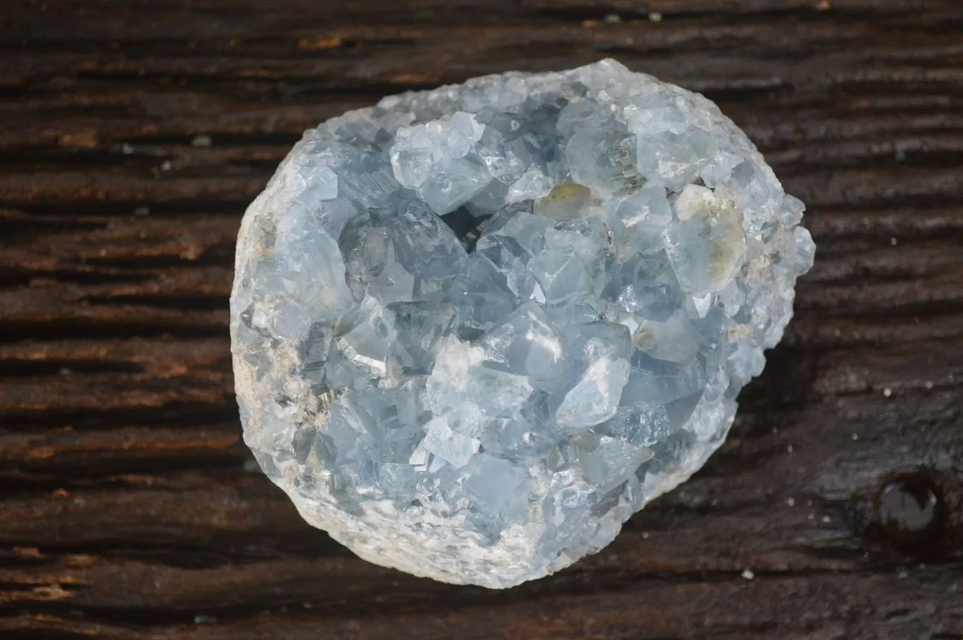 Natural  Cheap B Grade Blue Celestite Specimens  x 2 From Sakoany, Madagascar