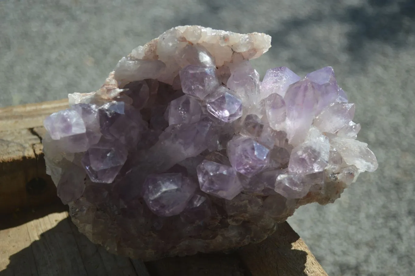 Natural Jacaranda Amethyst Cluster x 1 From Zambia