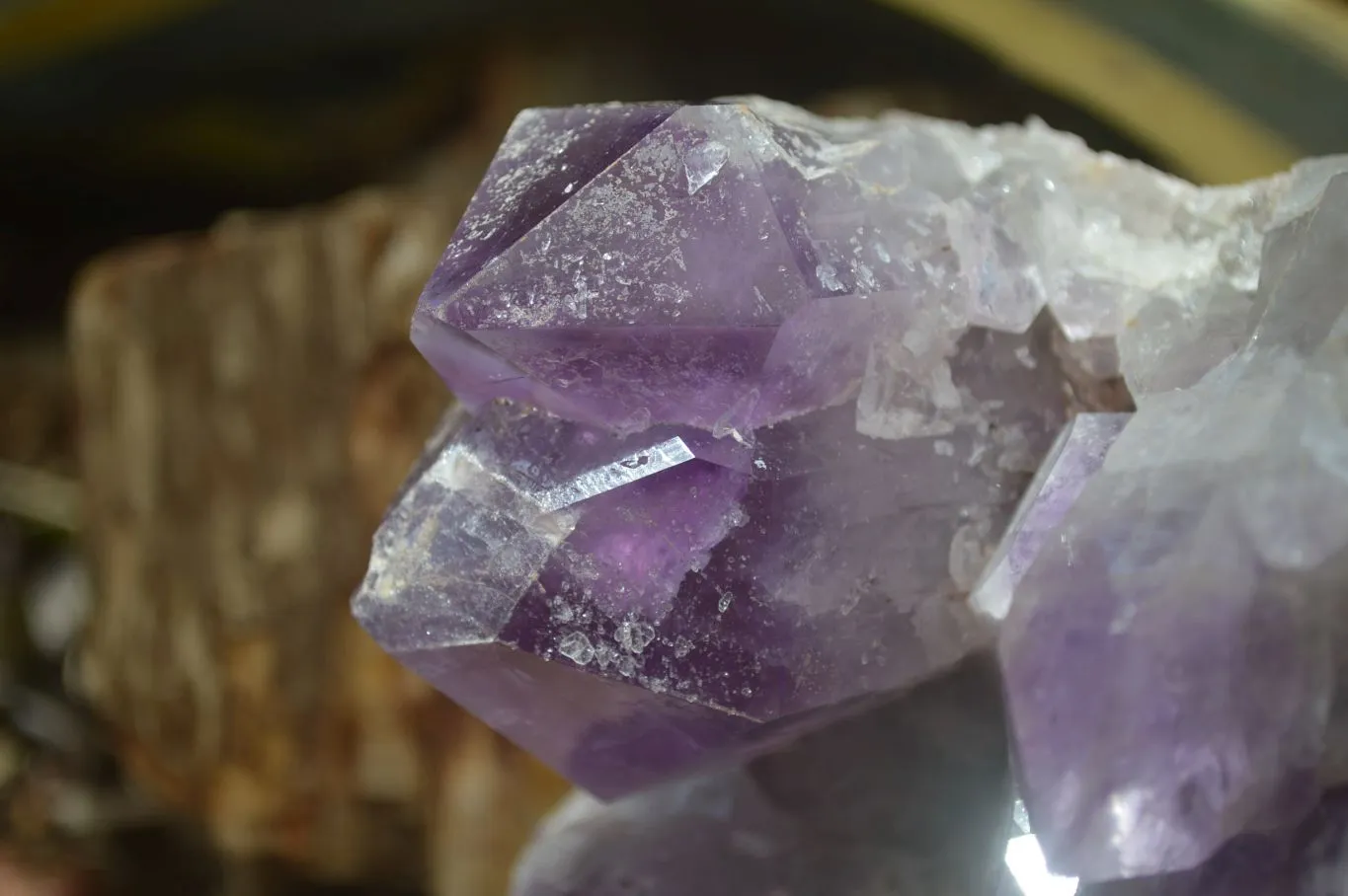 Natural Jacaranda Amethyst Quartz Cluster x 1 from Mumbwa, Zambia