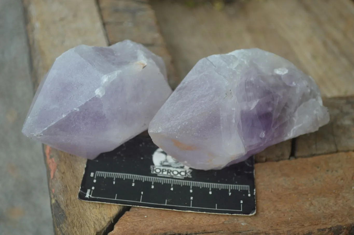 Natural Large Jacaranda Amethyst Crystals x 6 From Zambia
