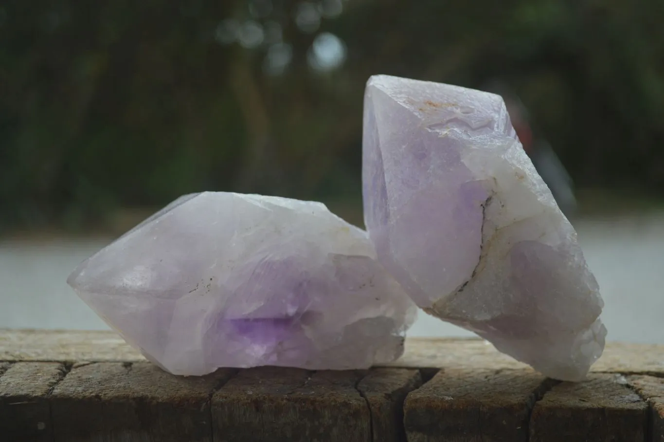 Natural Large Jacaranda Amethyst Crystals x 6 From Zambia