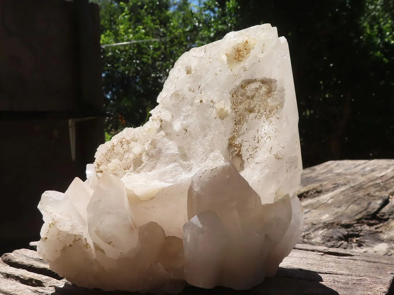 Natural Large Single Quartz Crystal Specimen  x 1 From Madagascar