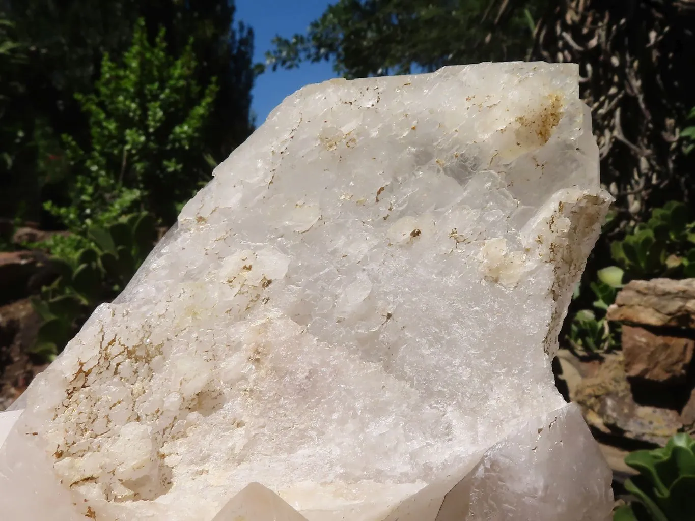 Natural Large Single Quartz Crystal Specimen  x 1 From Madagascar