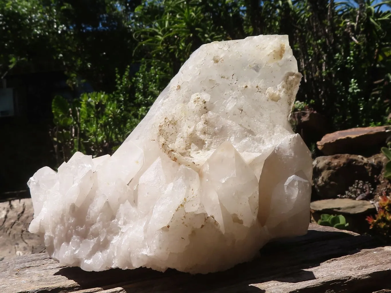 Natural Large Single Quartz Crystal Specimen  x 1 From Madagascar