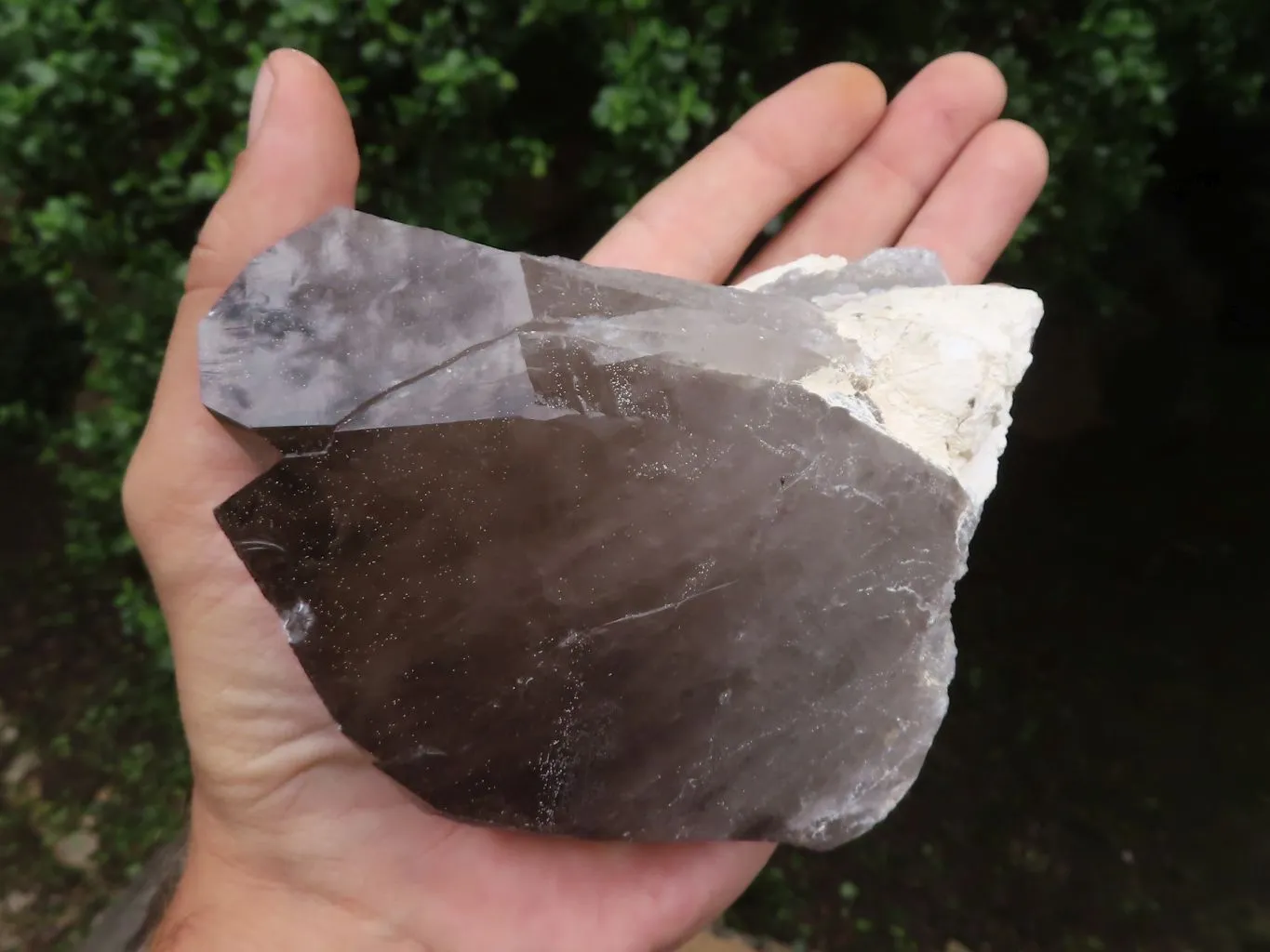 Natural Large Smokey Quartz Crystals x 3 From Malawi