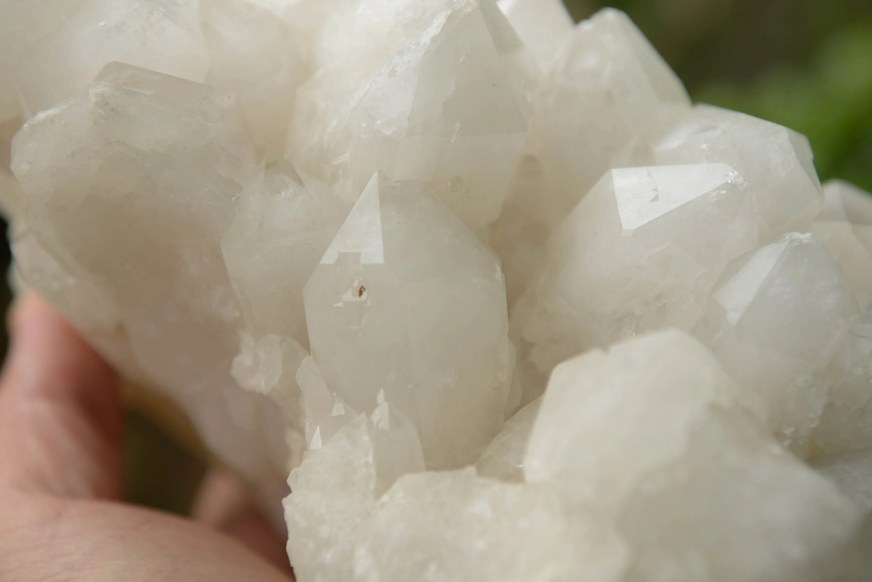 Natural Large White Pineapple Candle Quartz Cluster x 1 From Madagascar