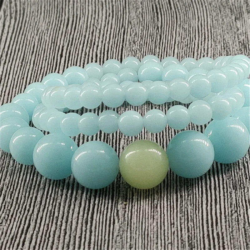 Natural Luminous Fluorite Beaded Necklace