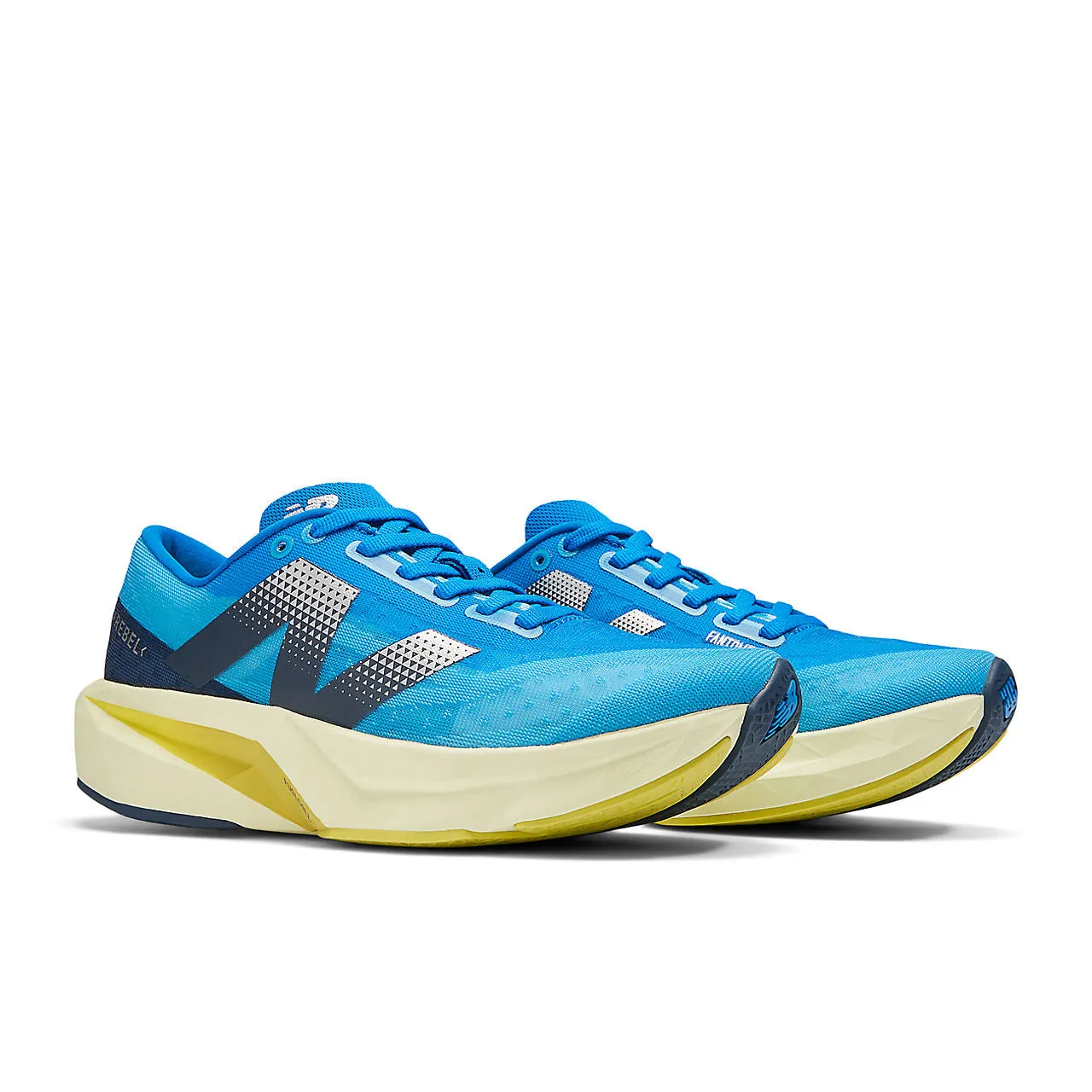 New Balance FuelCell Rebel v4 (Womens) - Spice Blue/Limelight/Blue Oasis