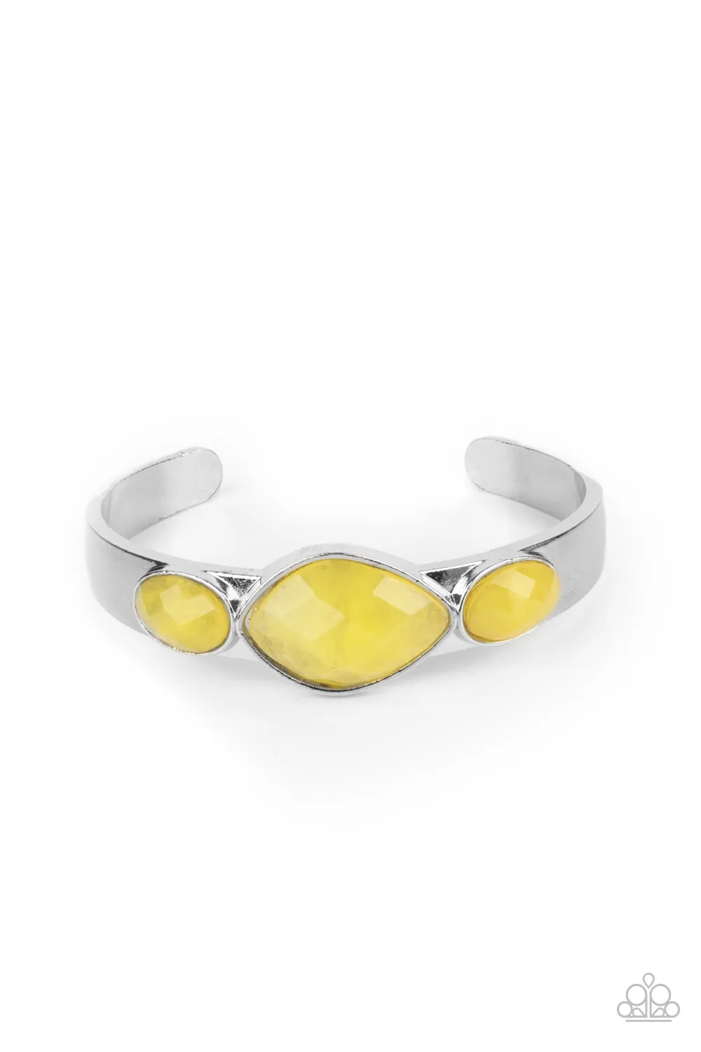 Next Stop, Olympus! - Yellow Bracelet - Paparazzi Accessories