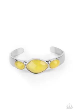 Next Stop, Olympus! - Yellow Bracelet - Paparazzi Accessories