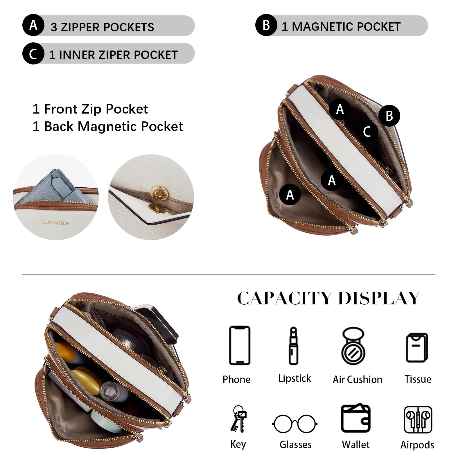 Nola Stay Hands-Free and Organized with a Small Crossbody Purse for Travel