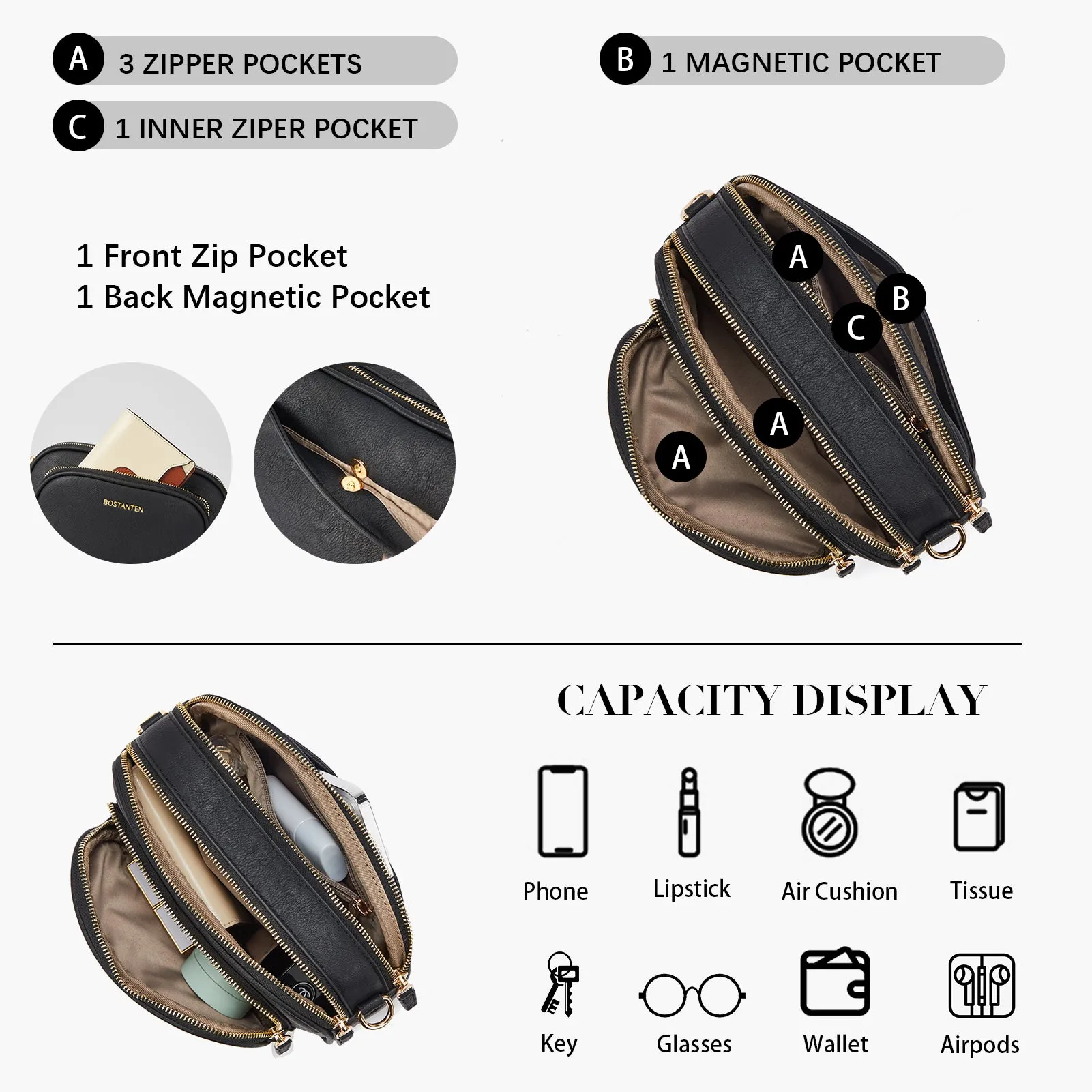 Nola Stay Hands-Free and Organized with a Small Crossbody Purse for Travel