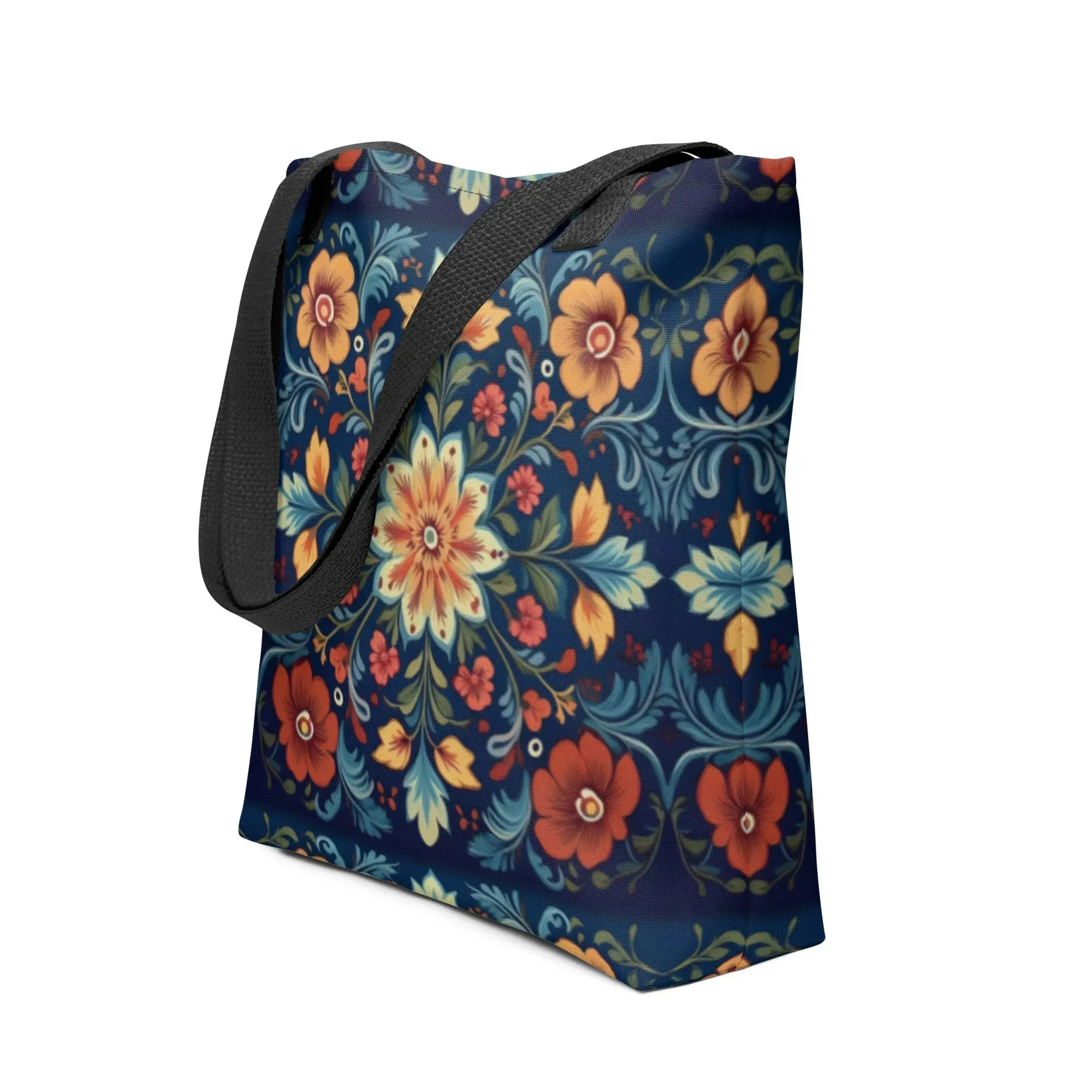 Norwegian Rosemaling Tote Bag