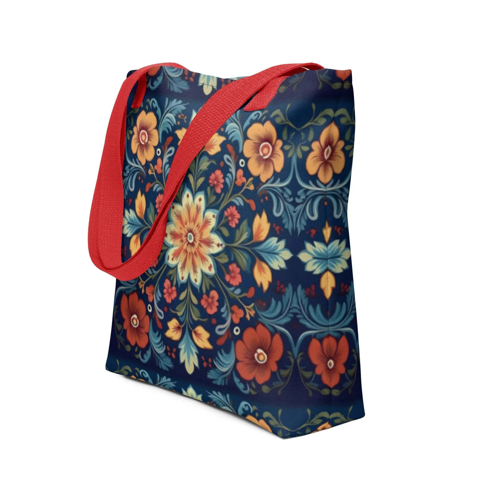 Norwegian Rosemaling Tote Bag
