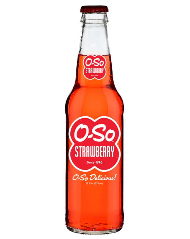 O-So Strawberry Soda 12oz