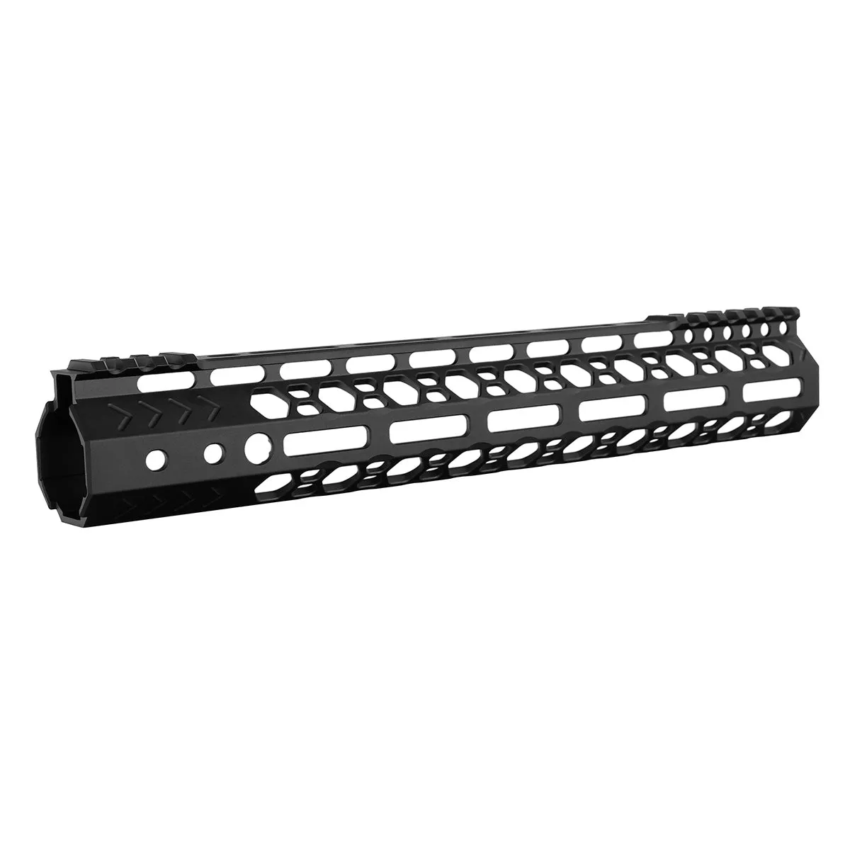 ohhunt AR-15 12" Ultra Light Hex Free Float M-lok Handguard with Steel Barrel Nut
